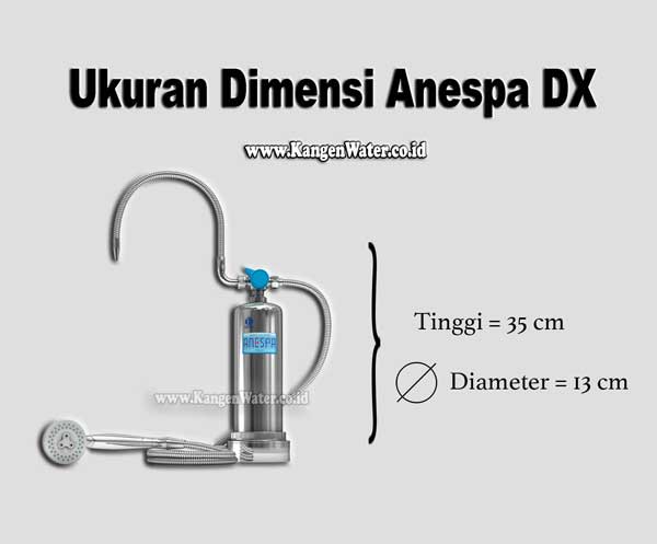 dimensi ukuran anespa dx